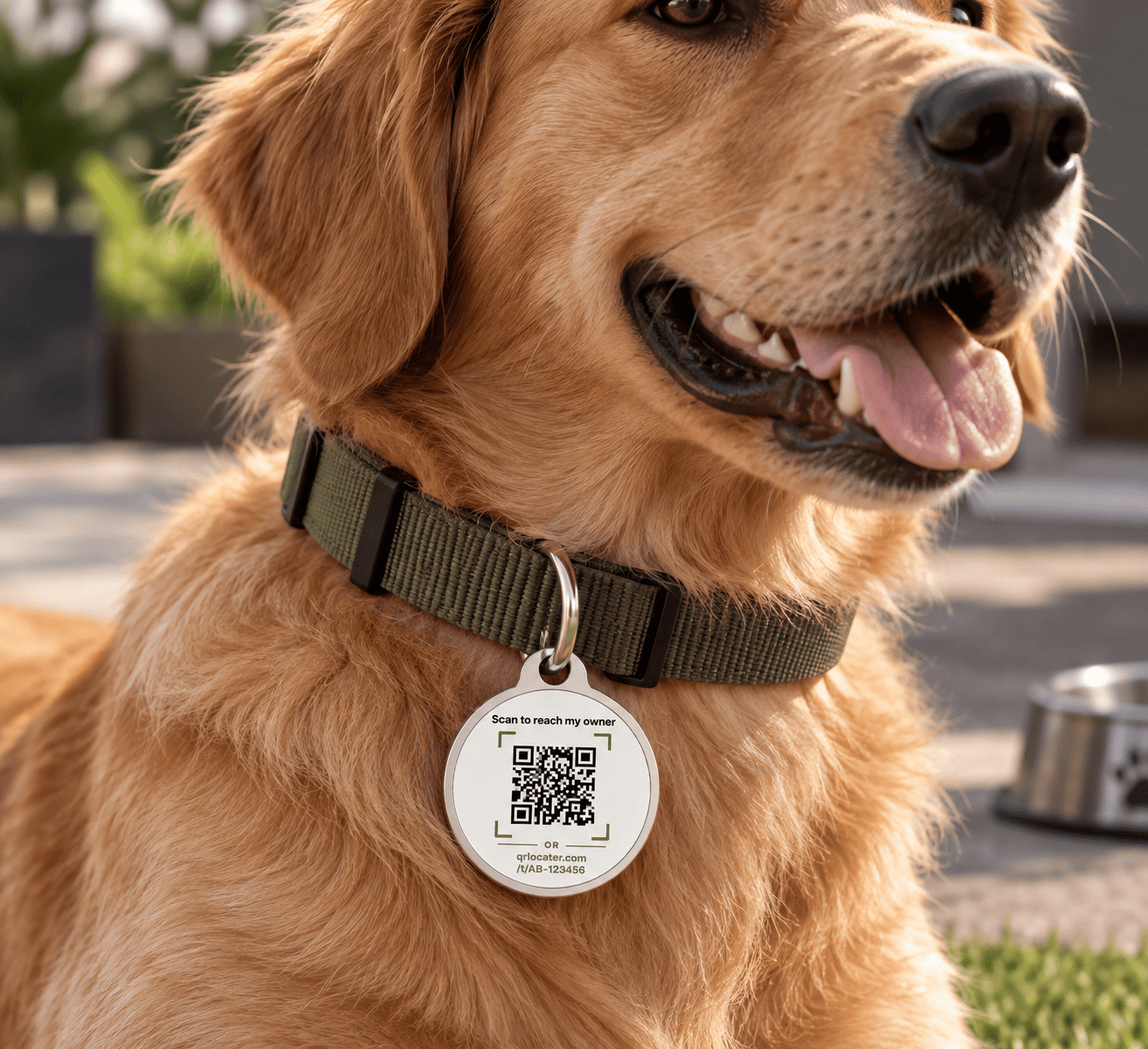 Steel Keyring UV QR tag, photo 5 of 5